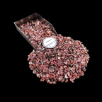 GRADELYGEMS Garnet Bold Crushed Stone 3-5mm for Vase Fillers, Jewelry Design, Resin Art & Decor