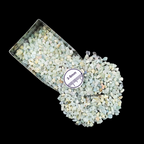 GRADELYGEMS Aquamarine Decorative Crushed Gemstone 3-5mm for Jewelry, Resin Work & Statement Decor