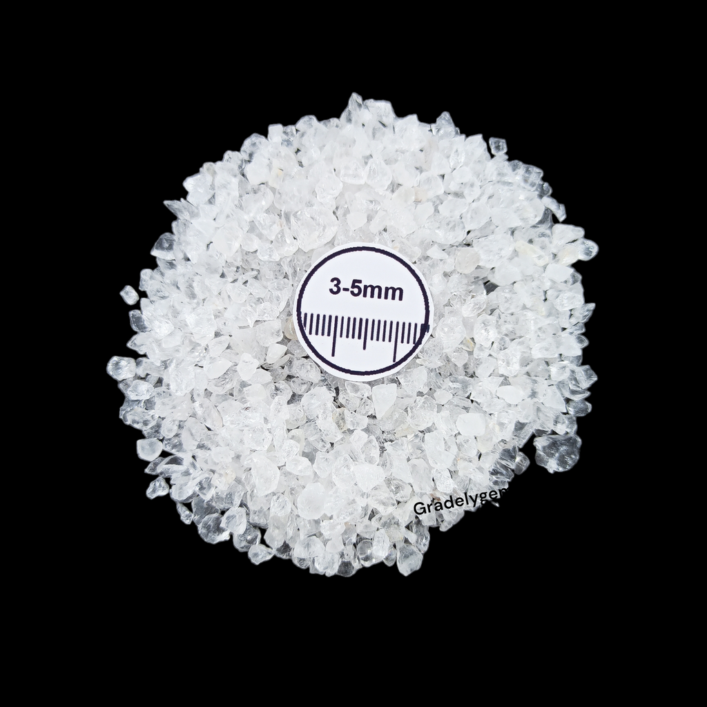 GRADELYGEMS Crystal Decorative Crushed Gemstone 3-5mm for Jewelry, Resin Work & Statement Decor