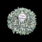 GRADELYGEMS Emerald Decorative Crushed Gemstone 3-5mm for Jewelry, Resin Work & Statement Decor