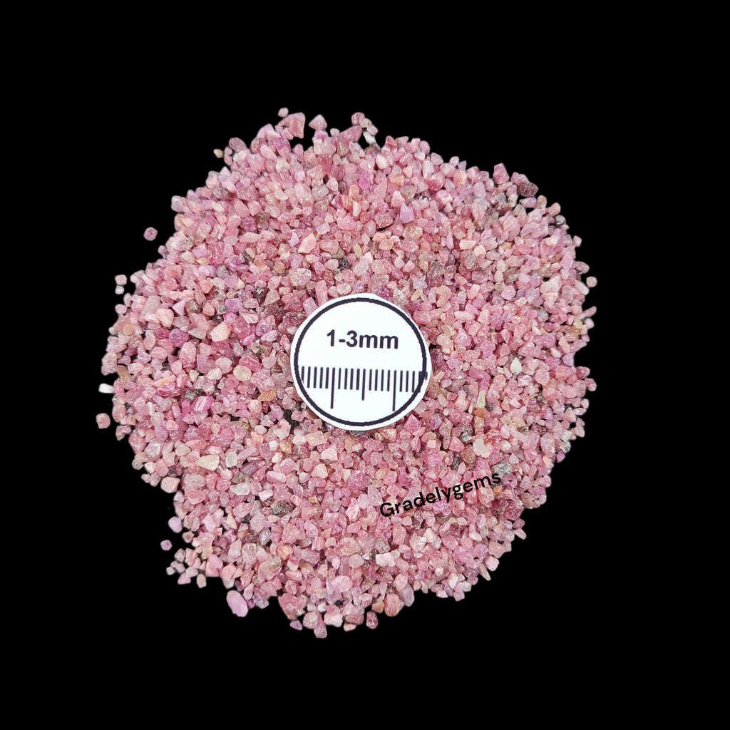 Natural Ruby Loose Stone 1-3mm by GRADELYGEMS for Resin Art, Jewelry Design & Premium Decor