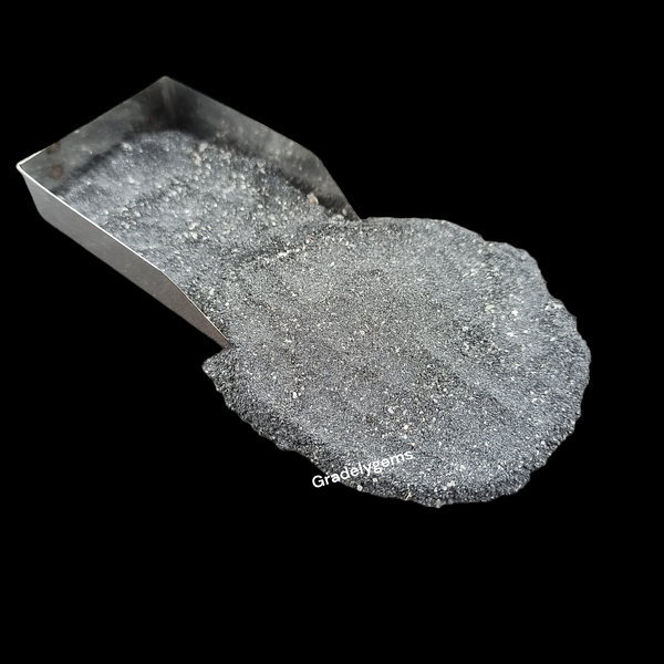 GRADELYGEMS Black Tourmaline Gemstone Powder Natural Loose Stone for Ring Inlay, Jewelry Making, Resin Art & Woodworking