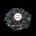 GRADELYGEMS Black Tourmaline Decorative Crushed Gemstone 3-5mm for Jewelry, Resin Work & Statement Decor