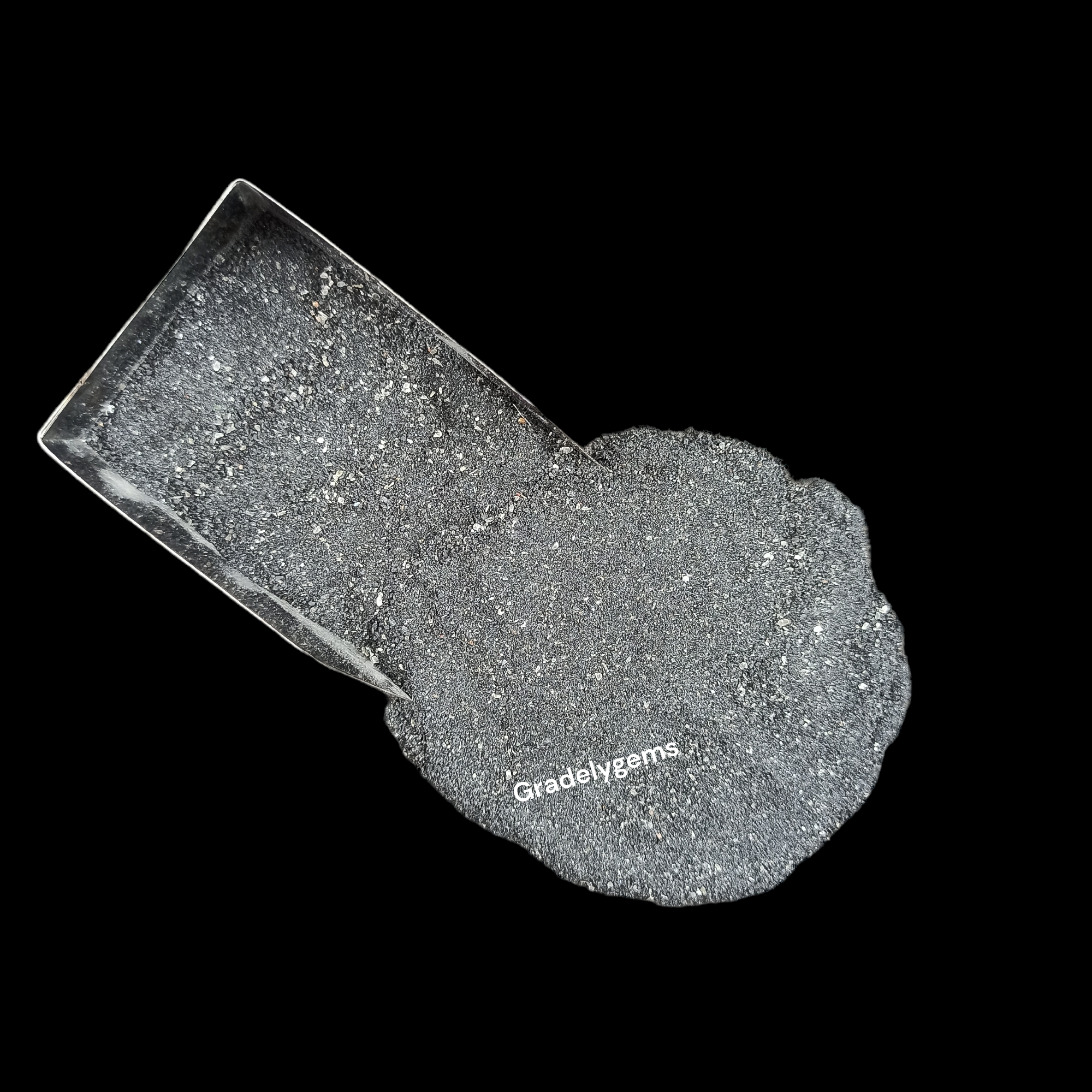 GRADELYGEMS Black Tourmaline Fine Powder for Jewelry Making, Resin Inlay, Woodworking & Decorative Art