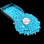 GRADELYGEMS Turquoise (Treated) Bold Crushed Stone 3-5mm for Vase Fillers, Jewelry Design, Resin Art & Decor