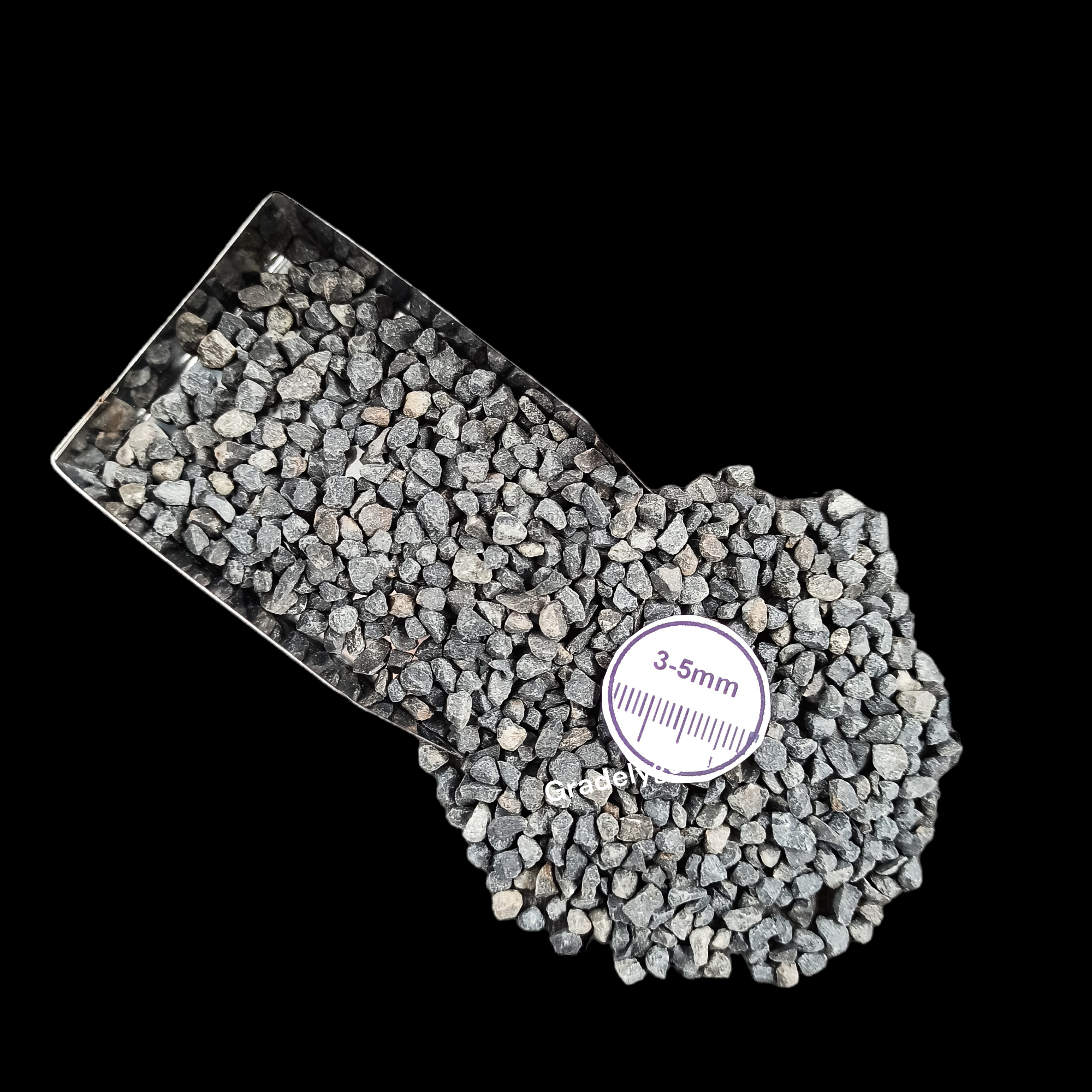 GRADELYGEMS Black Onyx Bold Crushed Stone 3-5mm for Vase Fillers, Jewelry Design, Resin Art & Decor