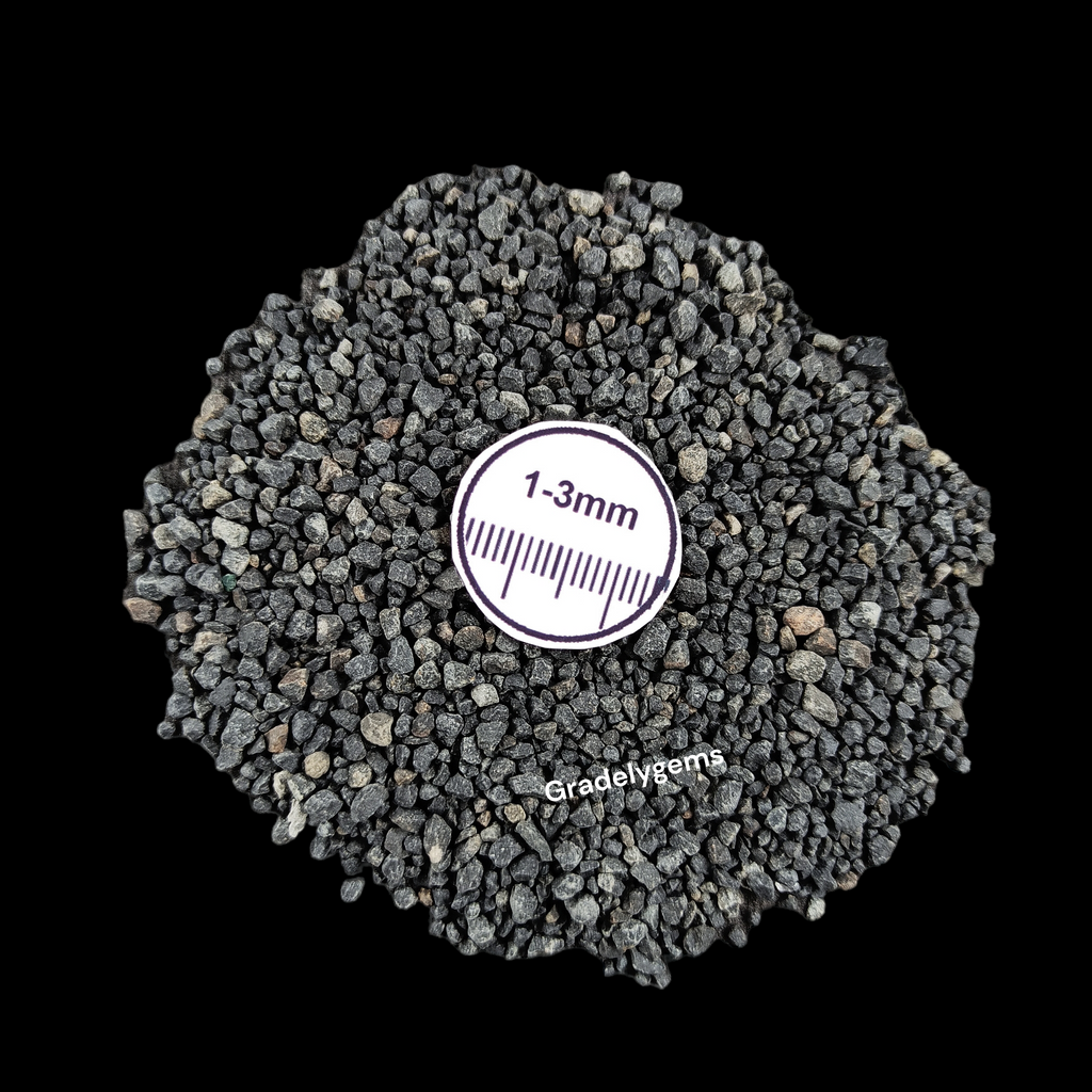 Natural Black Onyx Loose Stone 1-3mm by GRADELYGEMS for Resin Art, Jewelry Design & Premium Decor