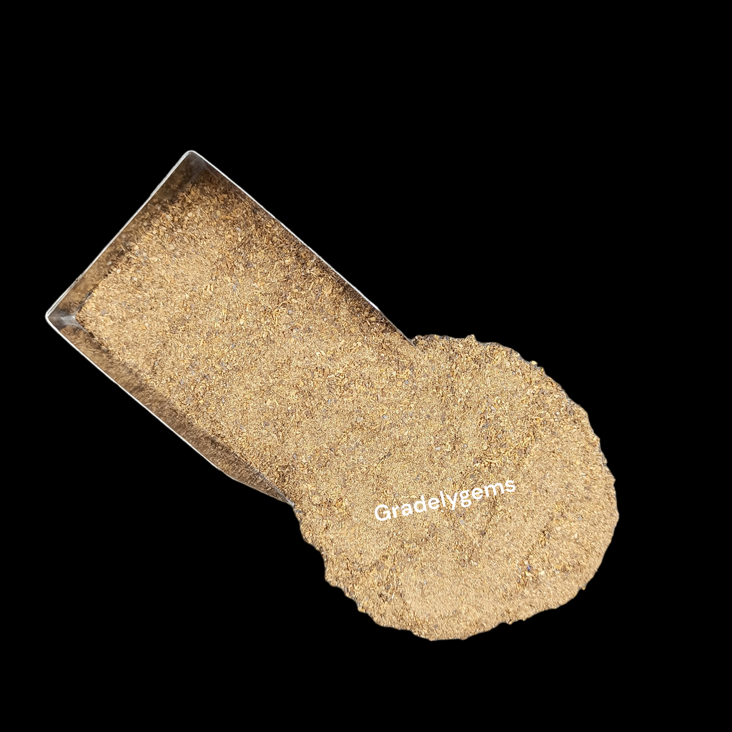 GRADELYGEMS Tiger Eye Powdered Gemstone for Ring Inlay, Resin Art, Jewelry Design & Artisan Crafting