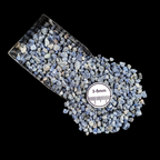 GRADELYGEMS Sodalite Bold Crushed Stone 3-5mm for Vase Fillers, Jewelry Design, Resin Art & Decor