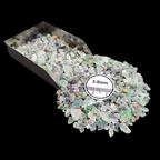 GRADELYGEMS Fluorite Decorative Crushed Gemstone 3-5mm for Jewelry, Resin Work & Statement Decor