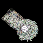 GRADELYGEMS Fluorite Decorative Crushed Gemstone 3-5mm for Jewelry, Resin Work & Statement Decor
