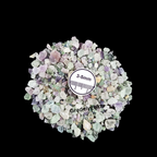 GRADELYGEMS Green Fluorite Decorative Crushed Gemstone 3-5mm for Jewelry, Resin Work & Statement Decor