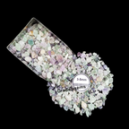 GRADELYGEMS Green Fluorite Decorative Crushed Gemstone 3-5mm for Jewelry, Resin Work & Statement Decor