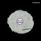 GRADELYGEMS Premium Amazonite 0.5-1mm Crushed Gemstone for Jewelry Inlay, Resin Art & Handmade Decor
