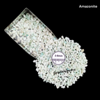 GRADELYGEMS Amazonite Decorative Crushed Gemstone 3-5mm for Jewelry, Resin Work & Statement Decor