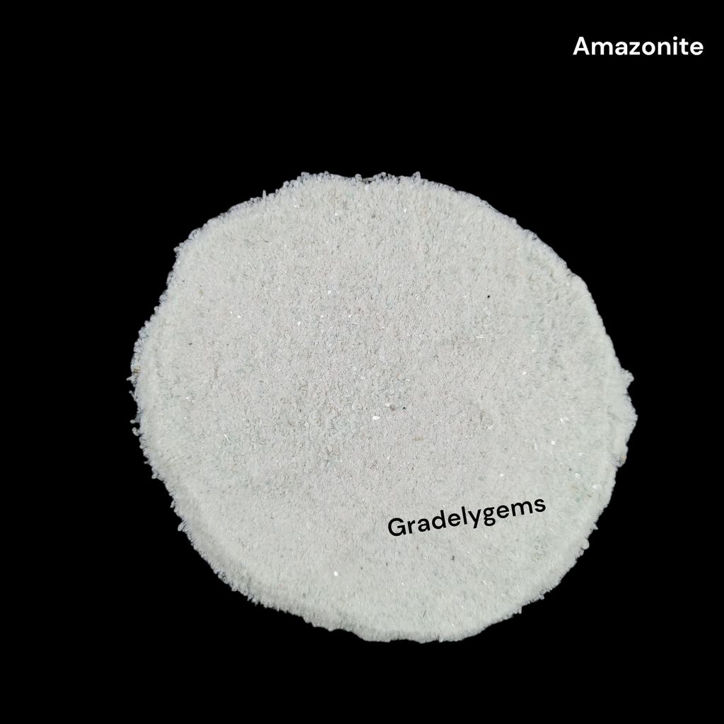 GRADELYGEMS Amazonite Fine Powder for Jewelry Making, Resin Inlay, Woodworking & Decorative Art