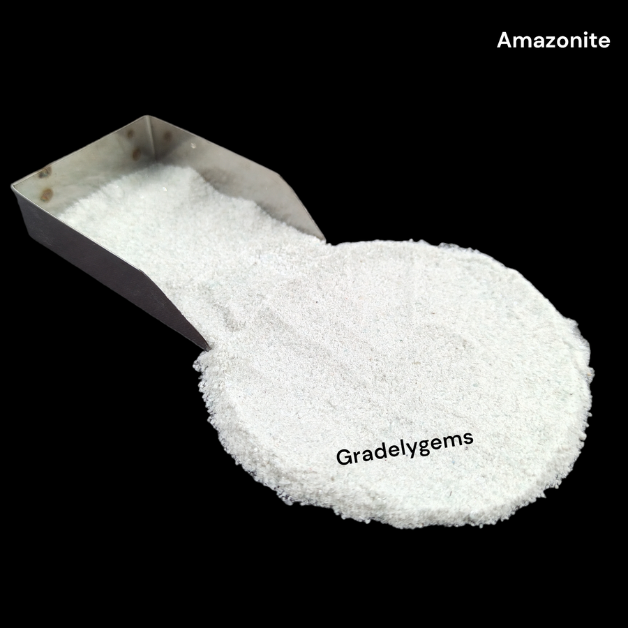 GRADELYGEMS Amazonite Fine Powder for Jewelry Making, Resin Inlay, Woodworking & Decorative Art