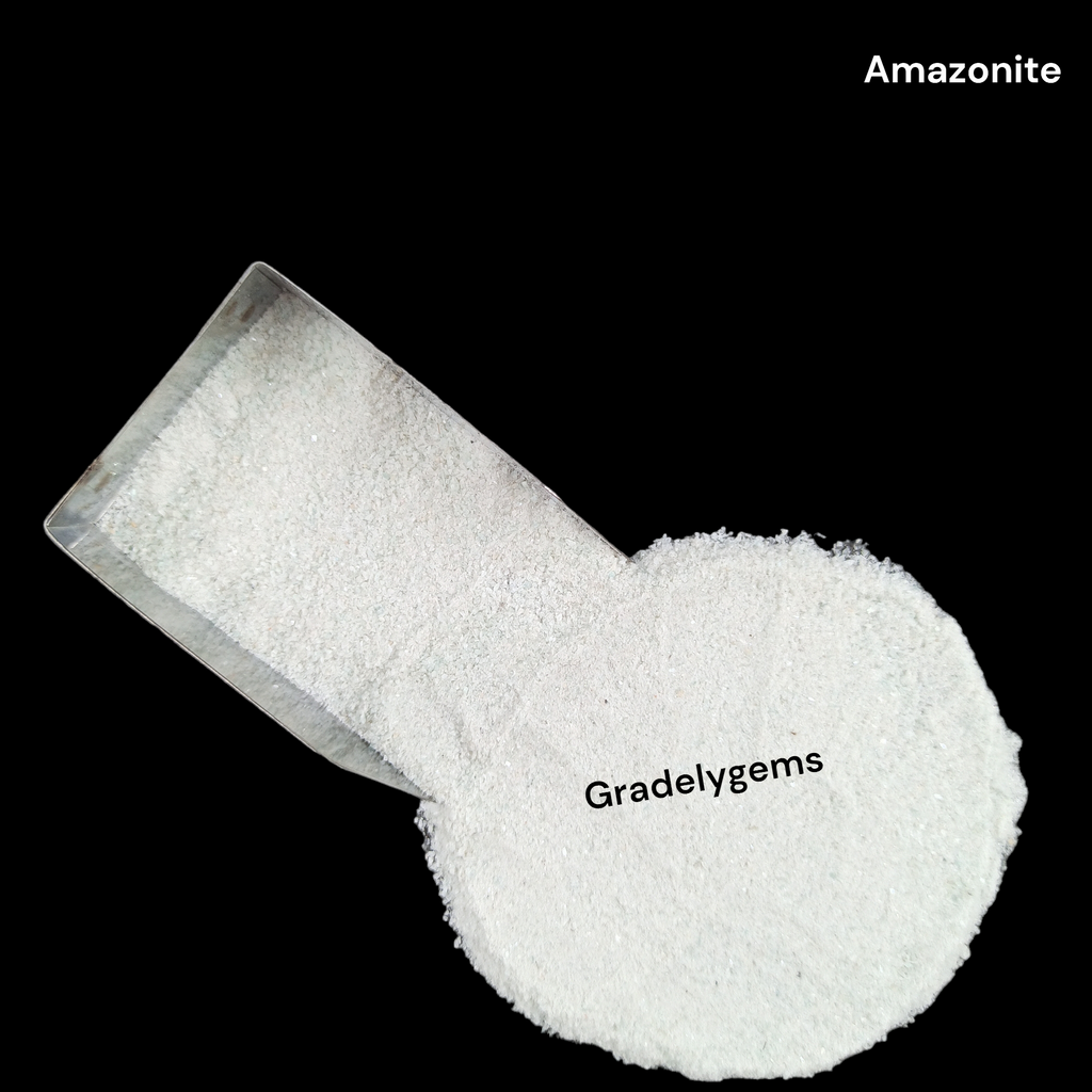 GRADELYGEMS Amazonite Fine Powder for Jewelry Making, Resin Inlay, Woodworking & Decorative Art
