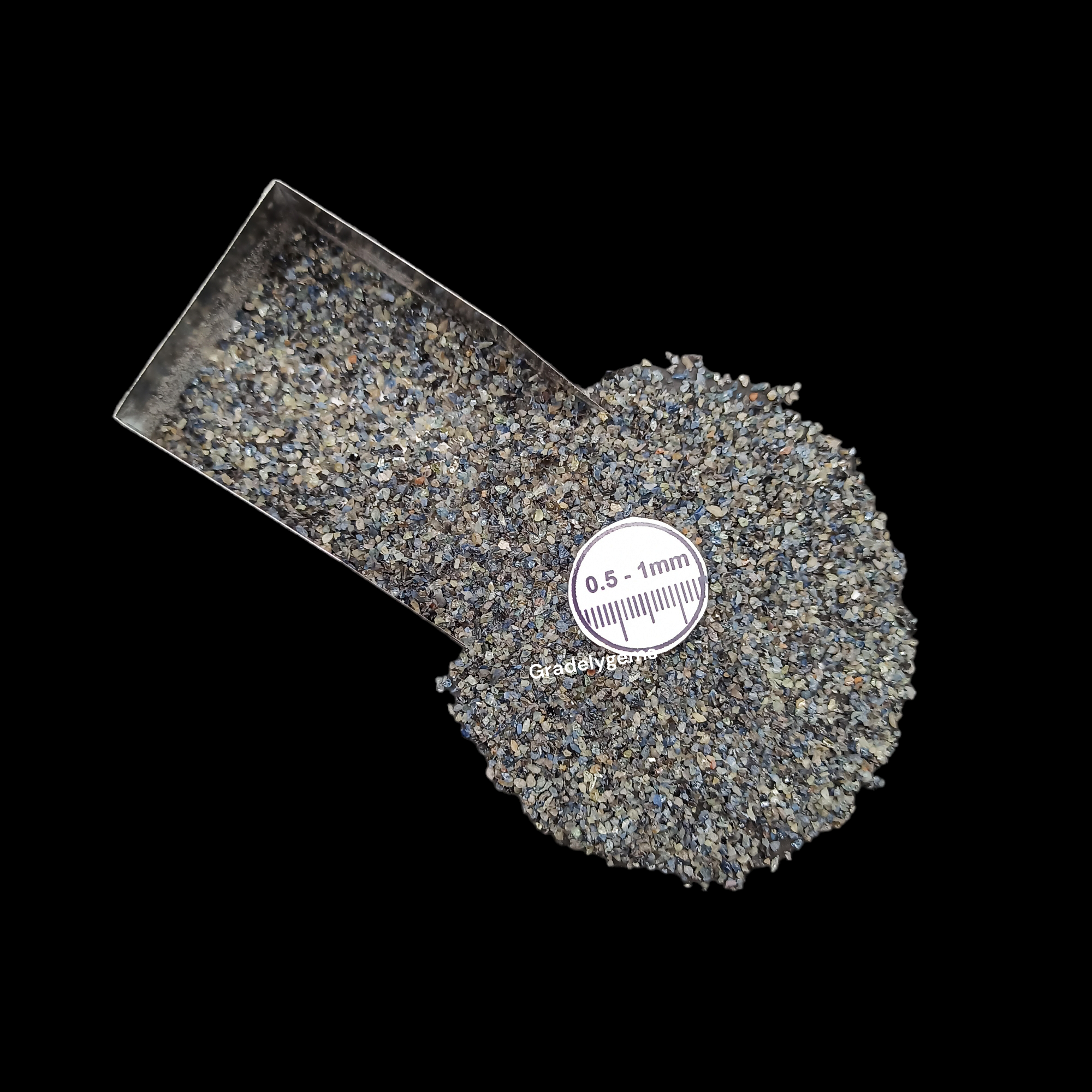 GRADELYGEMS Premium Sapphire 0.5-1mm Crushed Gemstone for Jewelry Inlay, Resin Art & Handmade Decor