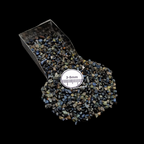 GRADELYGEMS Sapphire Decorative Crushed Gemstone 3-5mm for Jewelry, Resin Work & Statement Decor