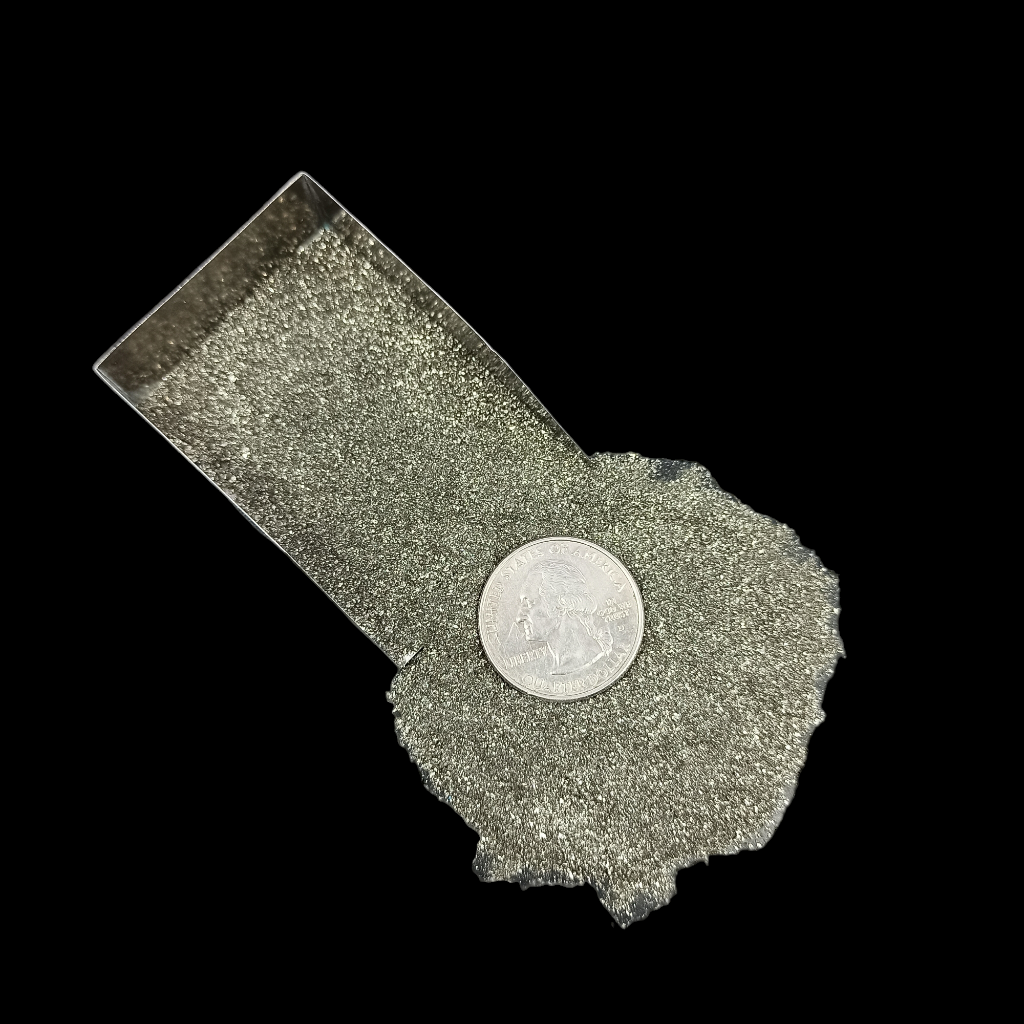 GRADELYGEMS Peru Pyrite Powdered Gemstone for Ring Inlay, Resin Art, Jewelry Design & Artisan Crafting