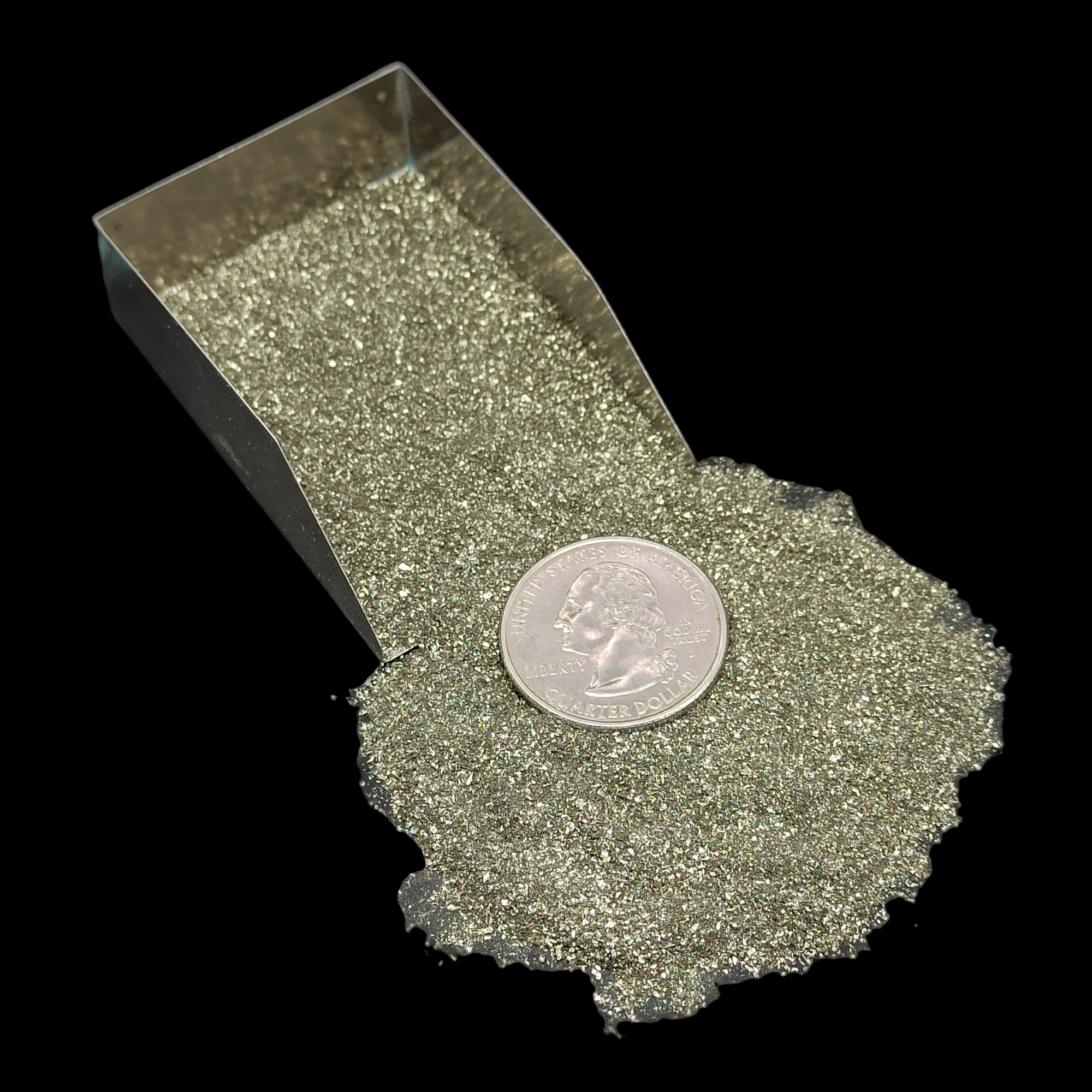 GRADELYGEMS Peru Pyrite Powdered Gemstone for Ring Inlay, Resin Art, Jewelry Design & Artisan Crafting