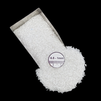 GRADELYGEMS Selenite Gemstone Crushed 0.5-1mm for Ring Inlay, Jewelry Making, Resin Art & Fine Detail Work