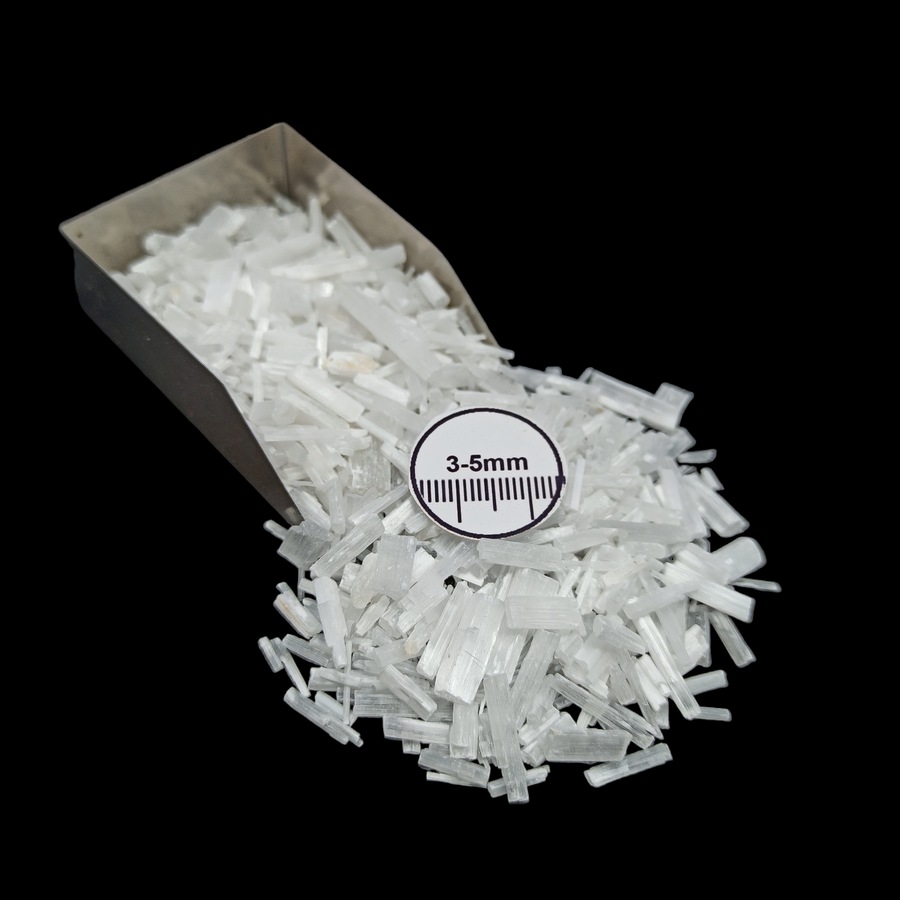 GRADELYGEMS Selenite Bold Crushed Stone 3-5mm for Vase Fillers, Jewelry Design, Resin Art & Decor