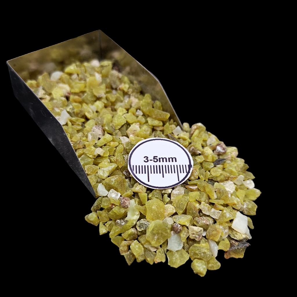 GRADELYGEMS Green Apatite Decorative Crushed Gemstone 3-5mm for Jewelry, Resin Work & Statement Decor