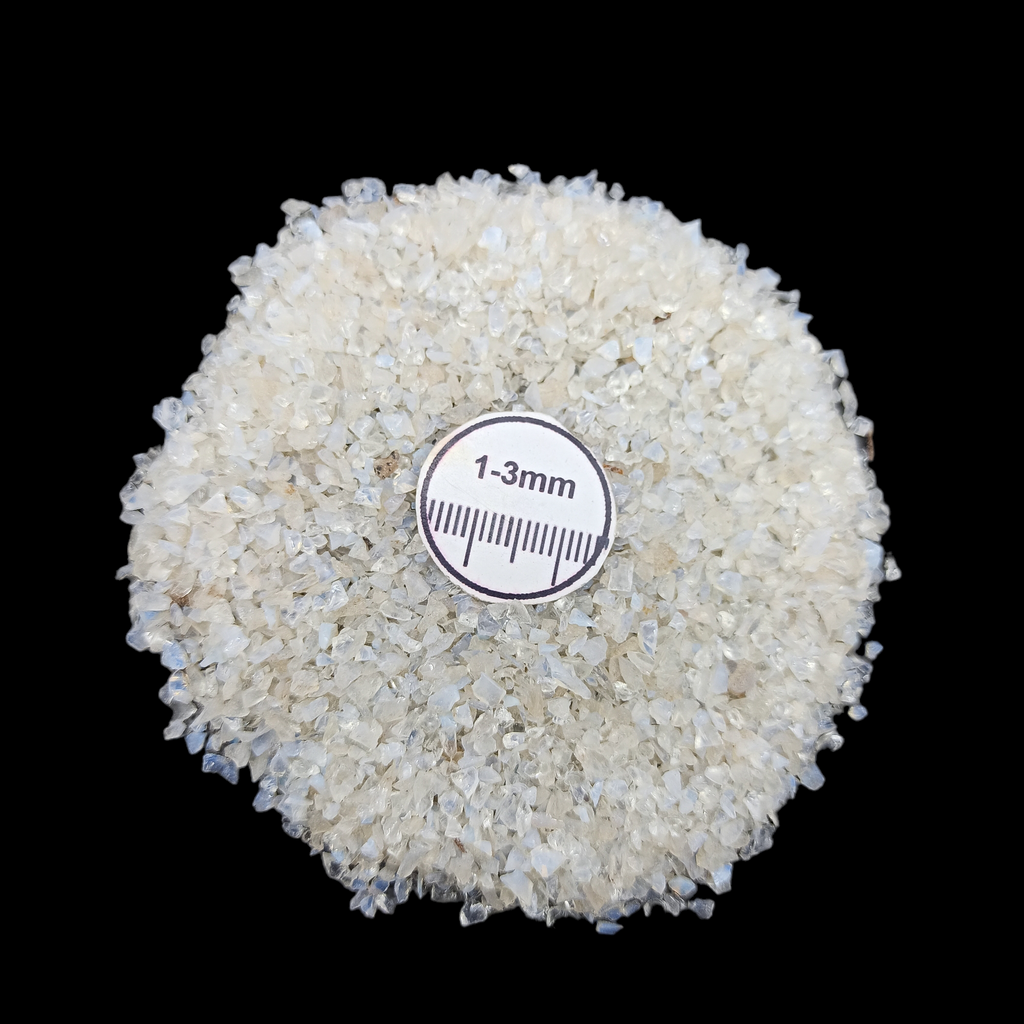 Natural Opalite 1-3mm Crushed Stone by GRADELYGEMS for Resin Work, Inlay & Decorative Creations