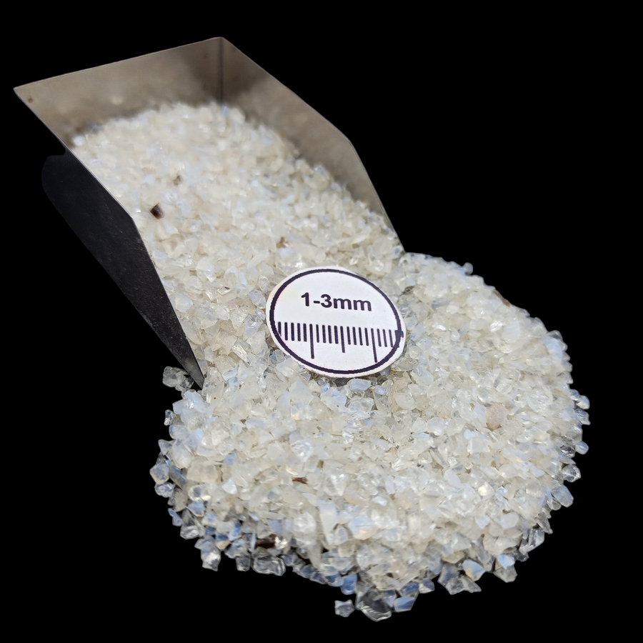 Natural Opalite 1-3mm Crushed Stone by GRADELYGEMS for Resin Work, Inlay & Decorative Creations