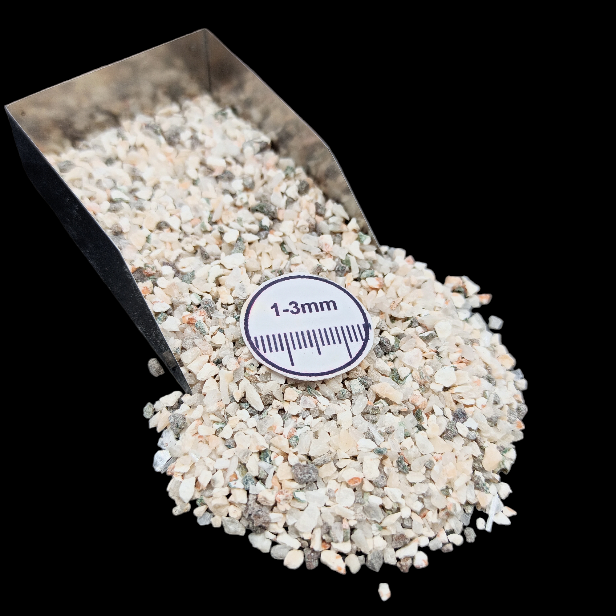 Natural Pink Apophyllite 1-3mm Crushed Stone by GRADELYGEMS for Resin Work, Inlay & Decorative Creations