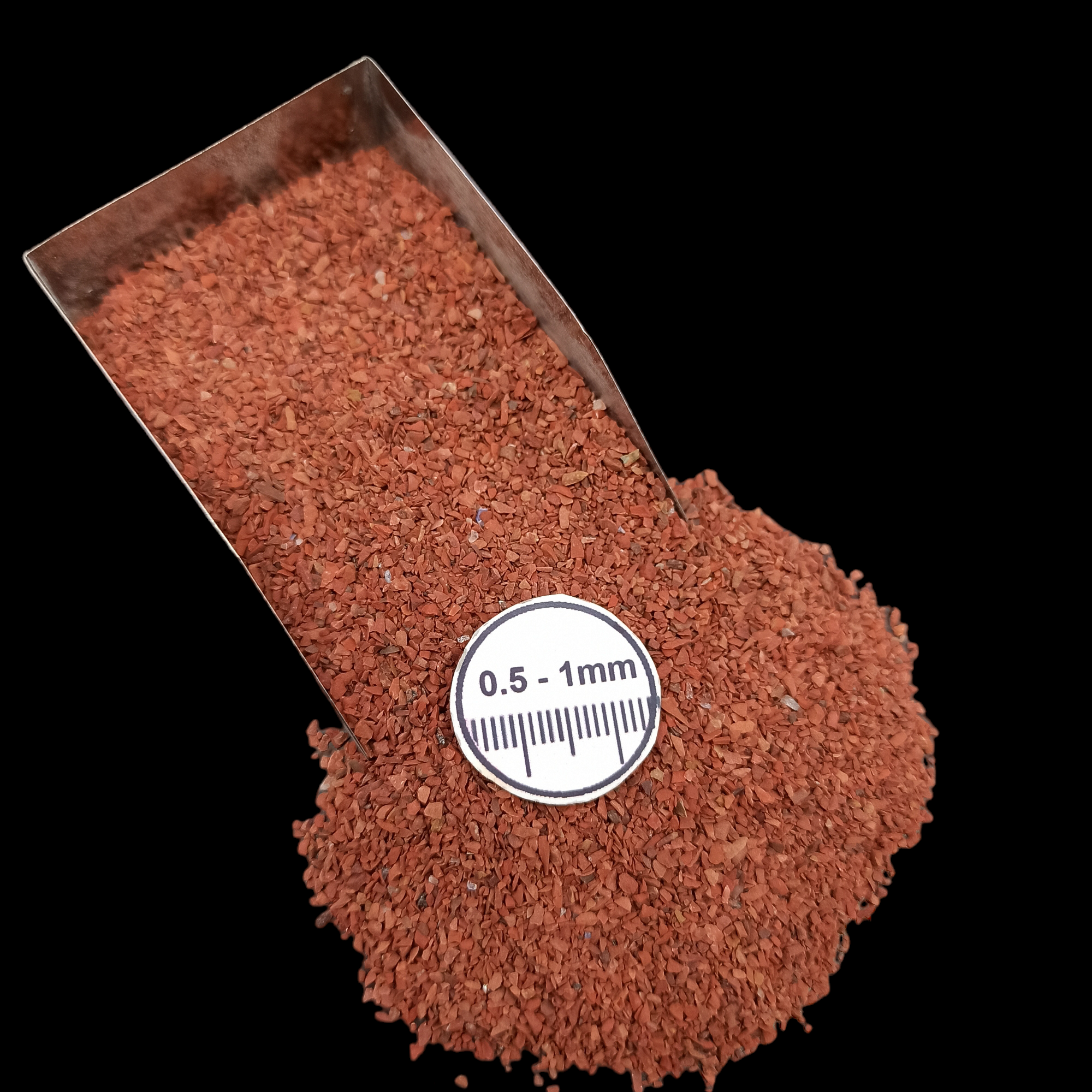 GRADELYGEMS Red Jasper Gemstone Crushed 0.5-1mm for Ring Inlay, Jewelry Making, Resin Art & Fine Detail Work