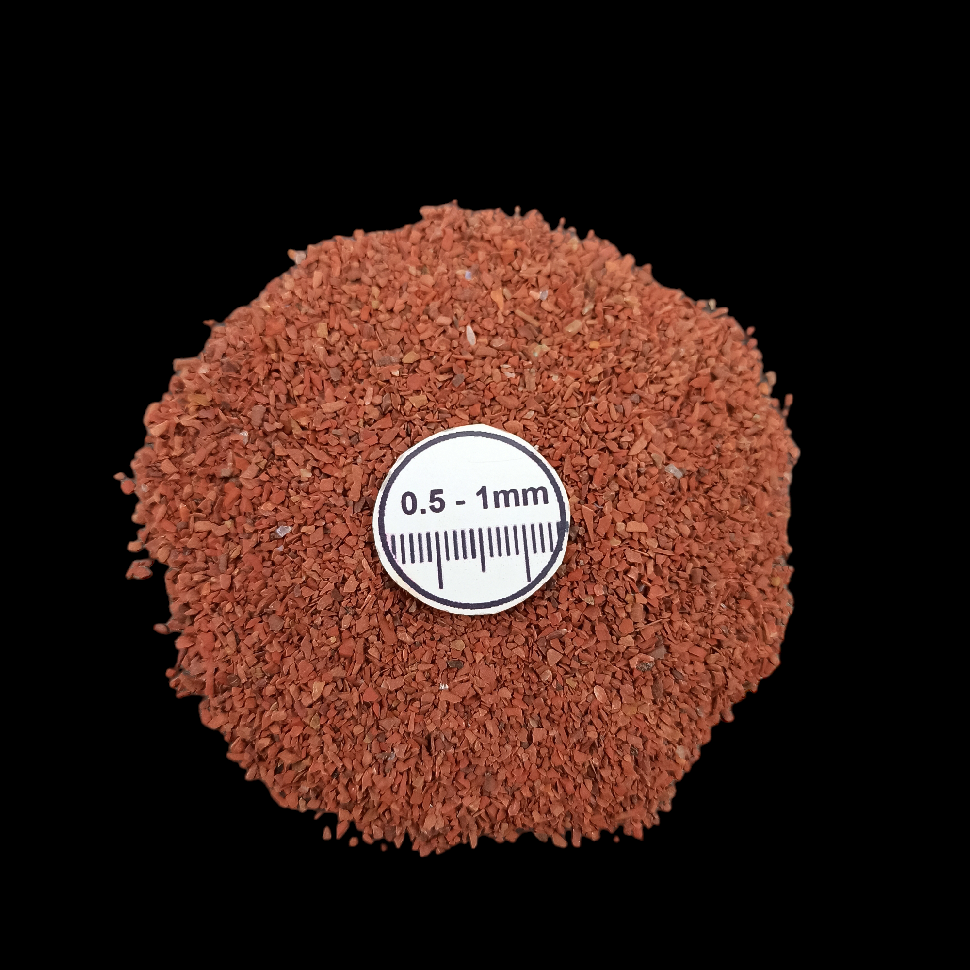 GRADELYGEMS Red Jasper Gemstone Crushed 0.5-1mm for Ring Inlay, Jewelry Making, Resin Art & Fine Detail Work