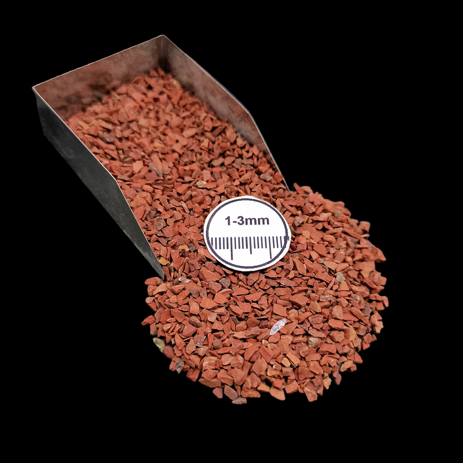 Natural Red Jasper Loose Stone 1-3mm by GRADELYGEMS for Resin Art, Jewelry Design & Premium Decor