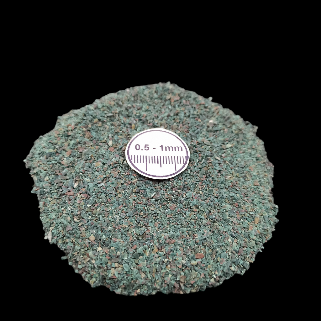 GRADELYGEMS Moss Agate Gemstone Crushed 0.5-1mm for Ring Inlay, Jewelry Making, Resin Art & Fine Detail Work