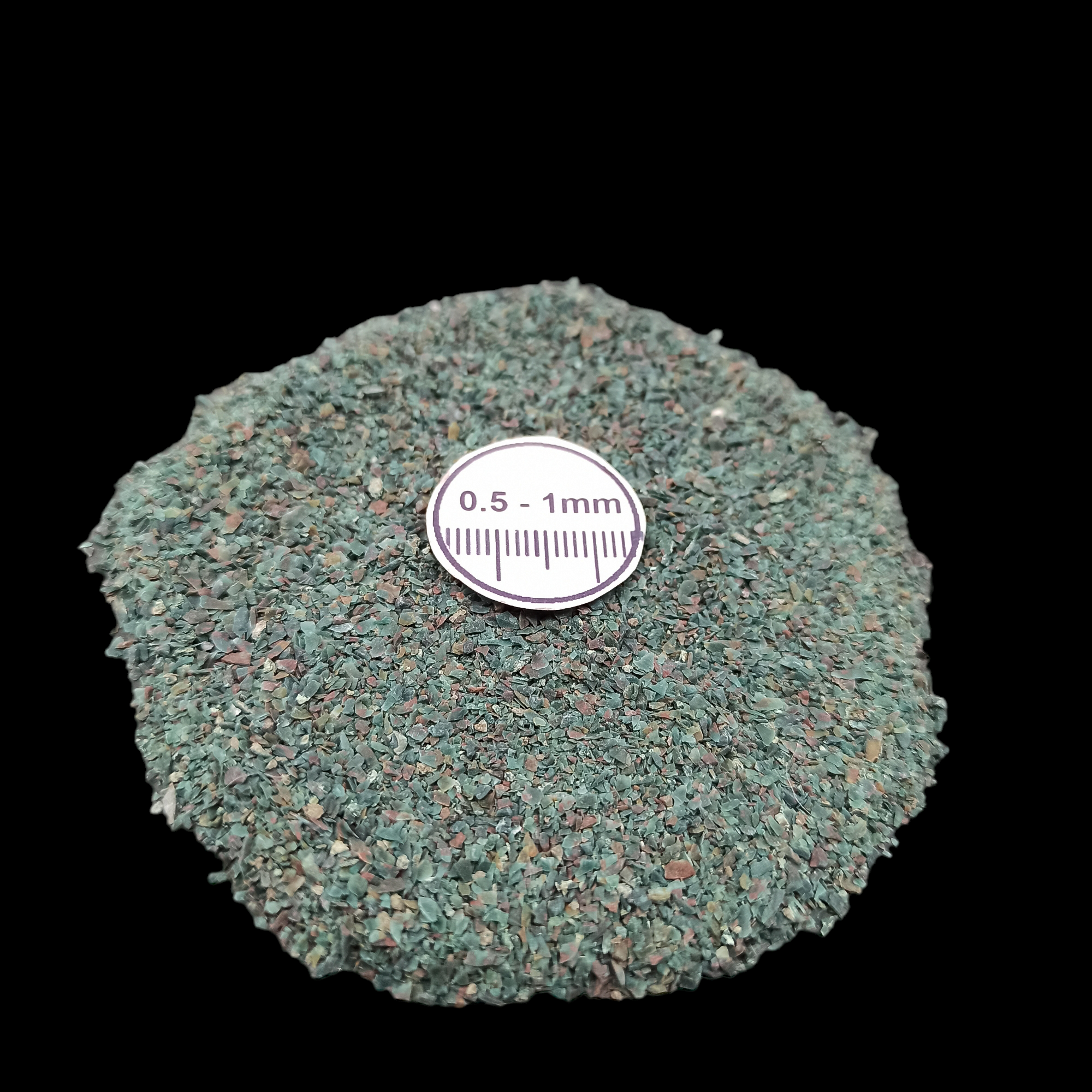 GRADELYGEMS Moss Agate Gemstone Crushed 0.5-1mm for Ring Inlay, Jewelry Making, Resin Art & Fine Detail Work