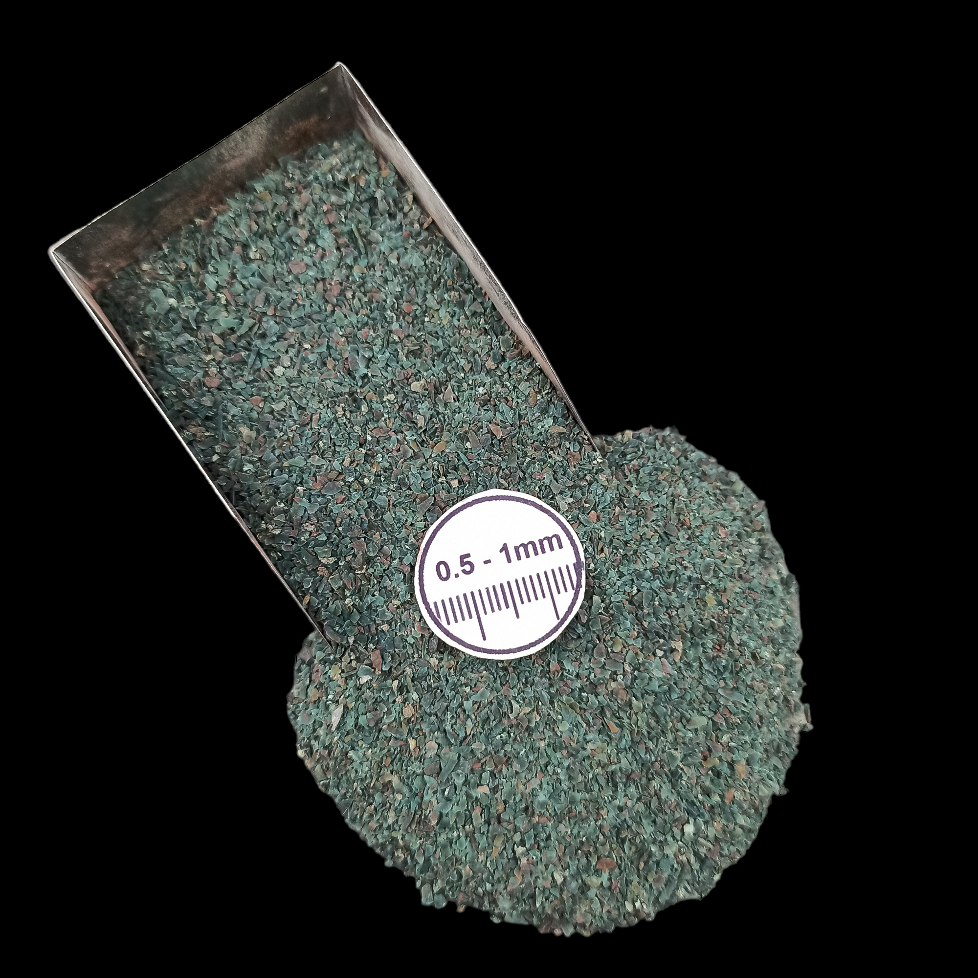 GRADELYGEMS Moss Agate Gemstone Crushed 0.5-1mm for Ring Inlay, Jewelry Making, Resin Art & Fine Detail Work