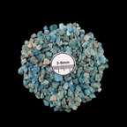 GRADELYGEMS Blue Apatite Decorative Crushed Gemstone 3-5mm for Jewelry, Resin Work & Statement Decor