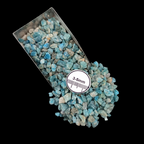 GRADELYGEMS Blue Apatite Decorative Crushed Gemstone 3-5mm for Jewelry, Resin Work & Statement Decor