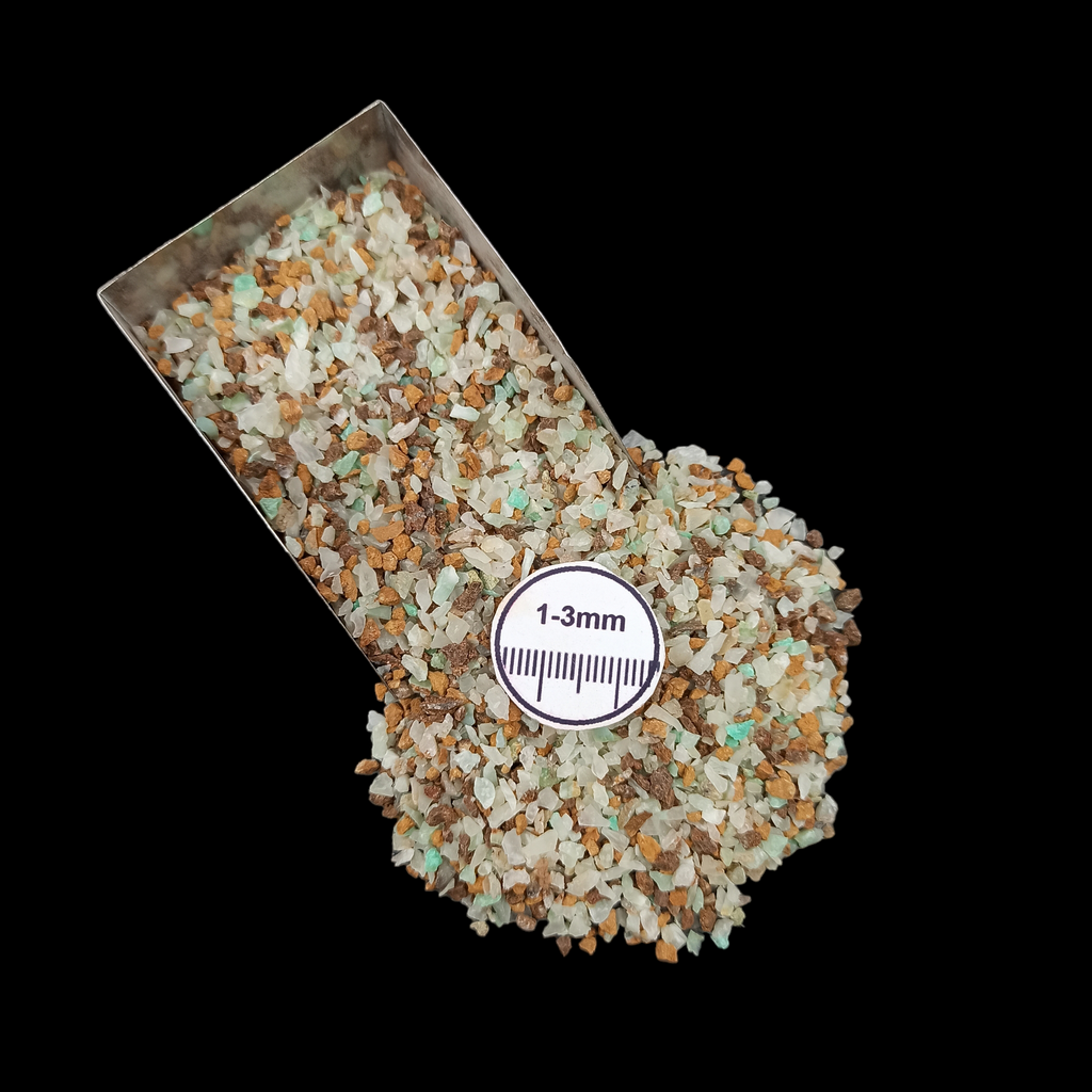 Natural Chrysoprase 1-3mm Crushed Stone by GRADELYGEMS for Resin Work, Inlay & Decorative Creations