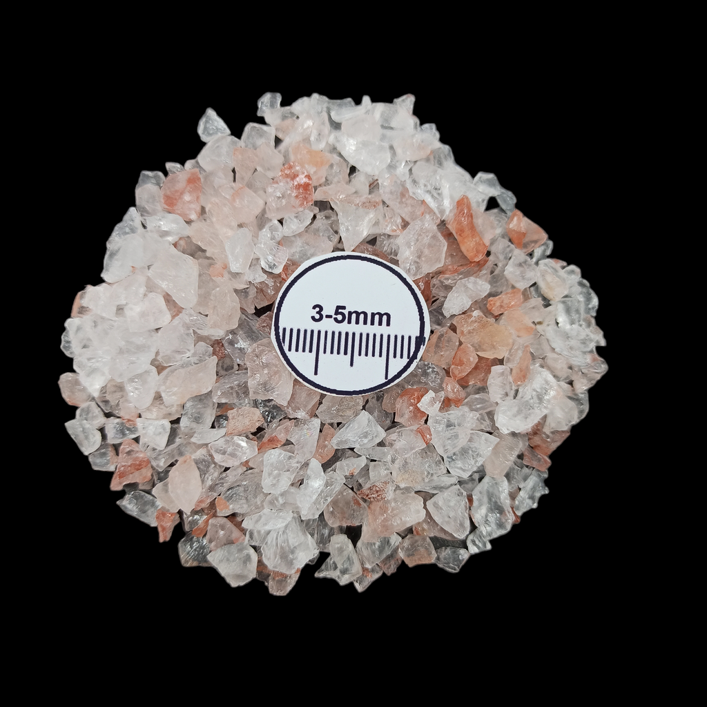 GRADELYGEMS Cherry Quartz Decorative Crushed Gemstone 3-5mm for Jewelry, Resin Work & Statement Decor