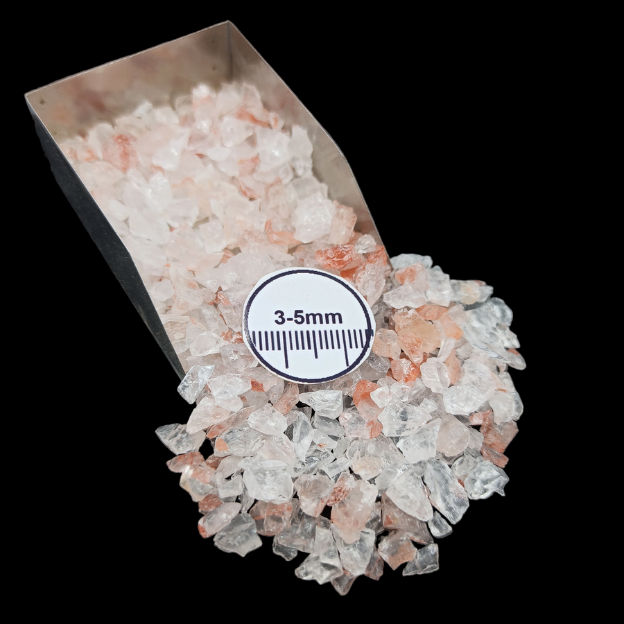 GRADELYGEMS Cherry Quartz Decorative Crushed Gemstone 3-5mm for Jewelry, Resin Work & Statement Decor