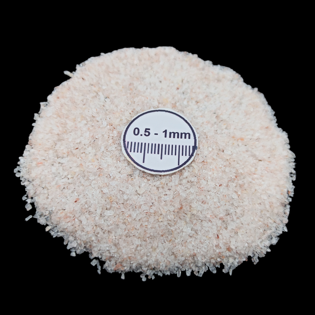 GRADELYGEMS Premium Strawberry Quartz 0.5-1mm Crushed Gemstone for Jewelry Inlay, Resin Art & Handmade Decor