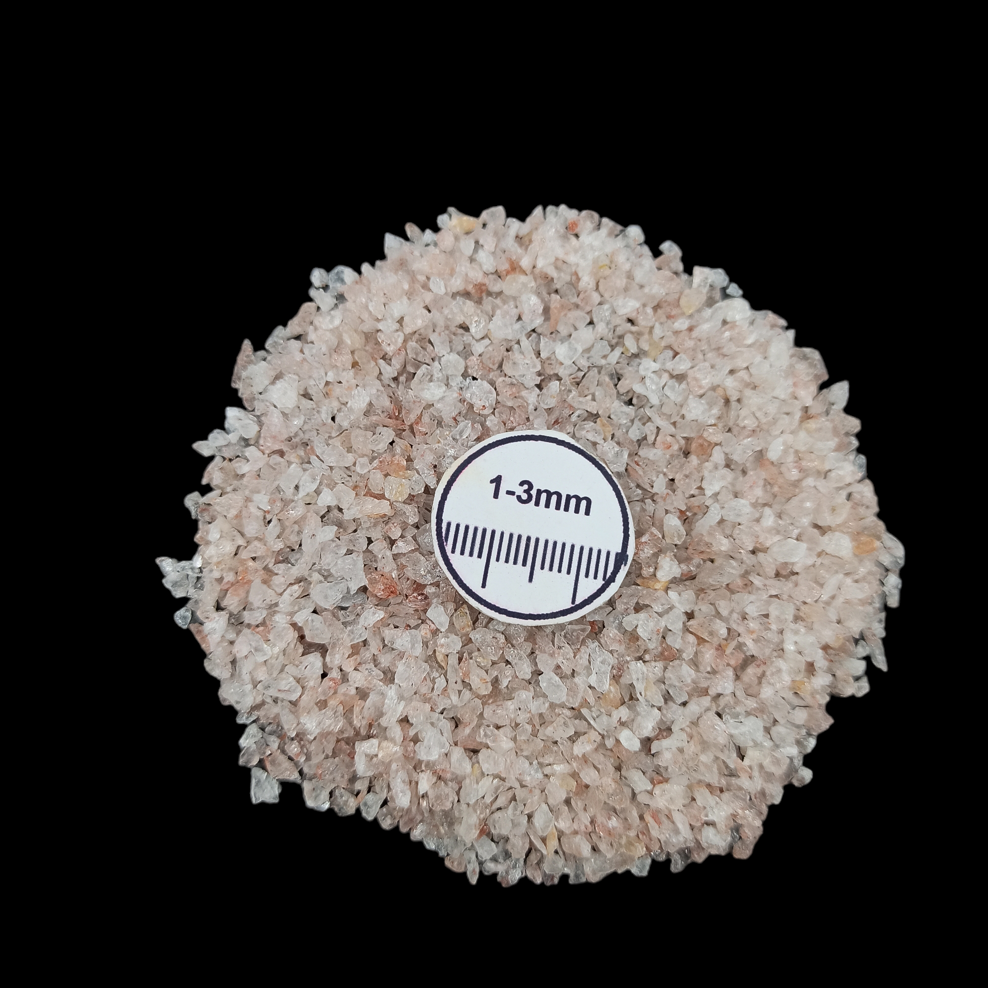 Natural Strawberry Quartz 1-3mm Crushed Stone by GRADELYGEMS for Resin Work, Inlay & Decorative Creations