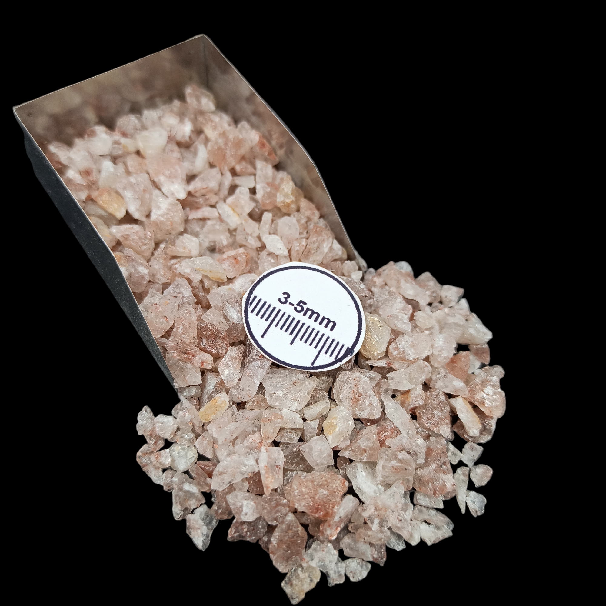 GRADELYGEMS Strawberry Quartz Decorative Crushed Gemstone 3-5mm for Jewelry, Resin Work & Statement Decor