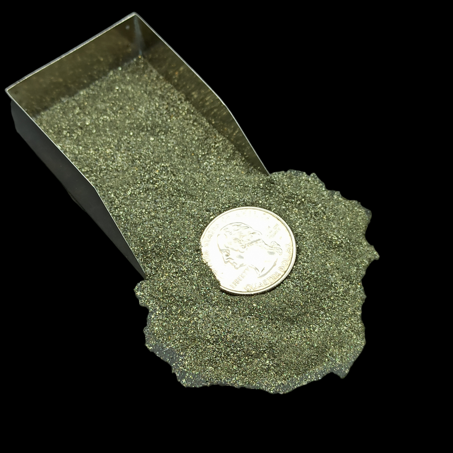 GRADELYGEMS Chalcopyrite Powdered Gemstone for Ring Inlay, Resin Art, Jewelry Design & Artisan Crafting