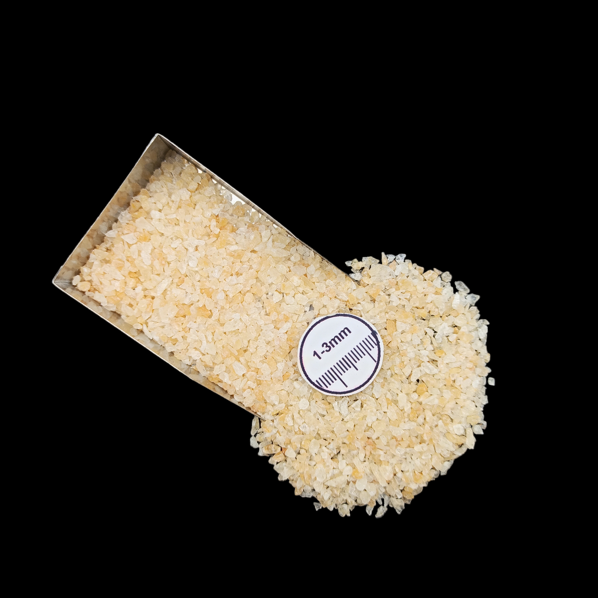Natural Yellow Aventurine 1-3mm Crushed Stone by GRADELYGEMS for Resin Work, Inlay & Decorative Creations