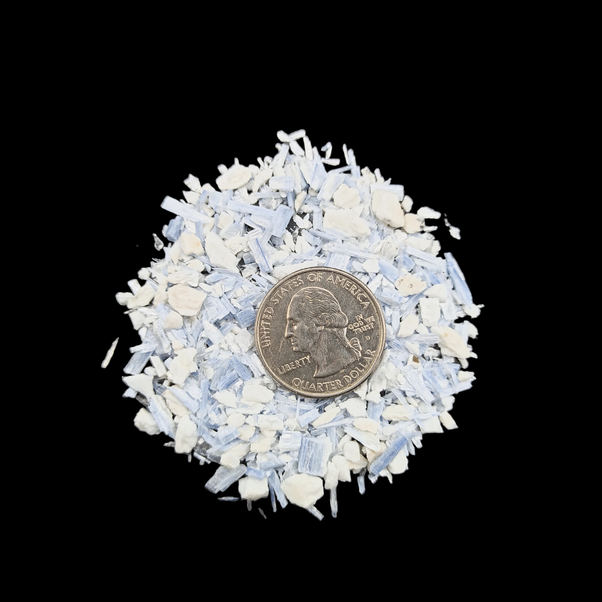 GRADELYGEMS Blue Kyanite Bold Crushed Stone 3-5mm for Vase Fillers, Jewelry Design, Resin Art & Decor