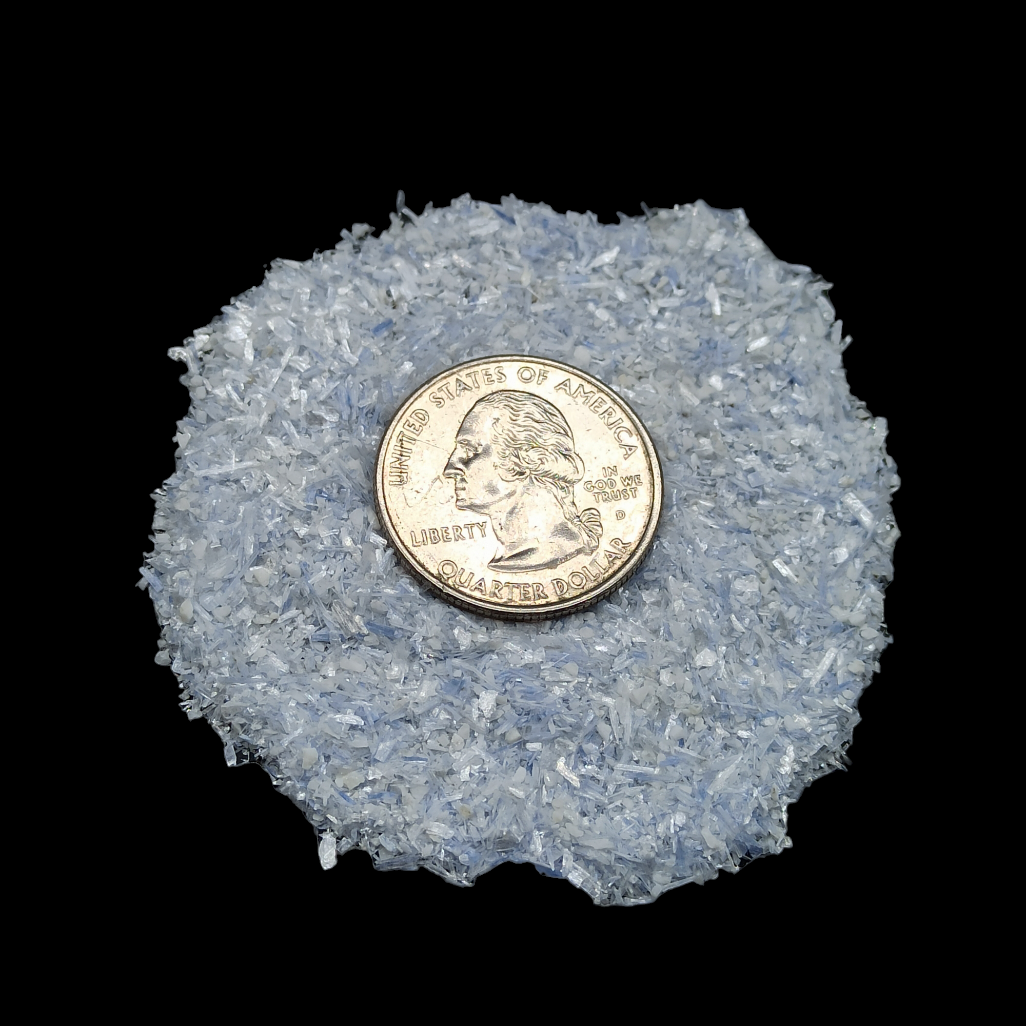 GRADELYGEMS Blue Kyanite Gemstone Crushed 0.5-1mm for Ring Inlay, Jewelry Making, Resin Art & Fine Detail Work